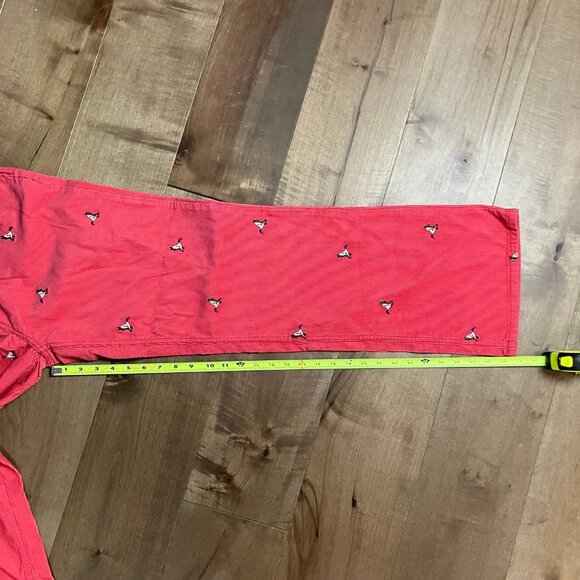 L.L. Bean Women’s Size 14 Reg Straight Pink Corduroy Pants Embroidered Ducks NWT - Picture 10 of 12